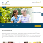 Screen shot of the Liberty Health Care Ltd website.
