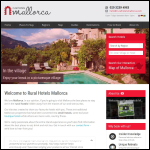 Screen shot of the Rural Hotels Europe Ltd website.