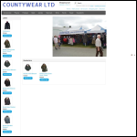 Screen shot of the Countywear Ltd website.
