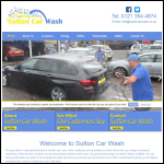 Screen shot of the Hand Car Wash Sutton Ltd website.
