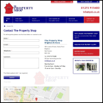 Screen shot of the Geo Property Lettings Ltd website.