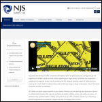 Screen shot of the Njs Consultancy Ltd website.