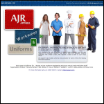 Screen shot of the Ajr Apparel Ltd website.