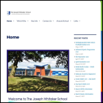 Screen shot of the The Joseph Whitaker School website.
