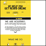 Screen shot of the Noisy Bird Ltd website.