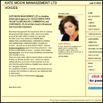 Screen shot of the Kate Thomas Ltd website.