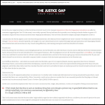 Screen shot of the The Justice Gap Ltd website.