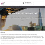 Screen shot of the Jwfinancial Ltd website.