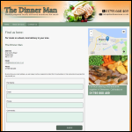 Screen shot of the The Dinnerman Ltd website.