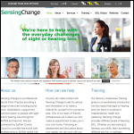 Screen shot of the Sensing Change Ltd website.