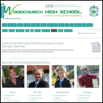 Screen shot of the Woodchurch High School website.