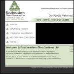 Screen shot of the Systems Glass Ltd website.
