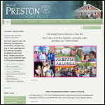 Screen shot of the Preston Community Library website.