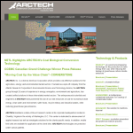 Screen shot of the Arctech Ltd website.