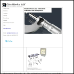 Screen shot of the CimWorks UK Ltd website.