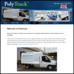 Screen shot of the Polytruck Ltd website.