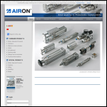 Screen shot of the Airon Ltd website.