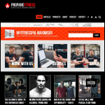 Screen shot of the Propane Fitness Ltd website.