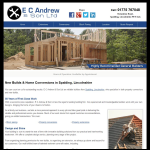 Screen shot of the E C Andrew & Son Ltd website.