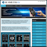 Screen shot of the Seamless Audio Visual Ltd website.