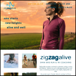 Screen shot of the Zigzag Alive Ltd website.