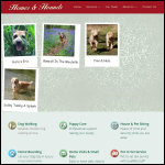 Screen shot of the Homes & Hounds Ltd website.