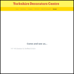 Screen shot of the Yorkshire Decorators Centre Ltd website.