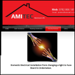 Screen shot of the Amitec Maintenance Ltd website.