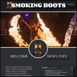 Screen shot of the Smoking Boots Ltd website.