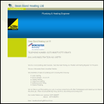 Screen shot of the Sean Bond Heating Ltd website.