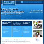 Screen shot of the Julian Munn Drainage Services Ltd website.