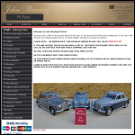 Screen shot of the J Wearing & Co website.