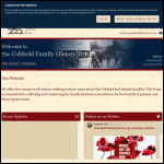 Screen shot of the The Cobbold Family History Trust website.
