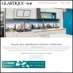 Screen shot of the Glartique Ltd website.