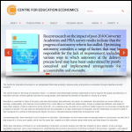Screen shot of the The Centre for the Study of Market Reform of Education Ltd website.