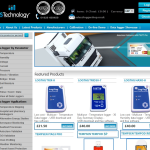 Screen shot of the LoggerShop Technology website.