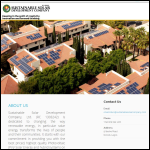 Screen shot of the Sustainable Solar Ltd website.