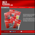 Screen shot of the Red Route Products Ltd website.