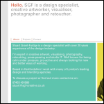 Screen shot of the Sgf Creative Ltd website.