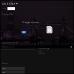 Screen shot of the Gresham Search Ltd website.