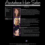 Screen shot of the Acutabove Hair Salon (Launceston) Ltd website.