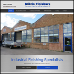 Screen shot of the Mikris Finishers Ltd website.