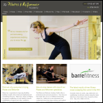 Screen shot of the The Pilates & Reformer Academy Ltd website.