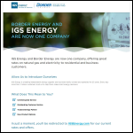 Screen shot of the Border Energy Ltd website.