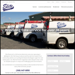 Screen shot of the Elite Electrical Connect Ltd website.
