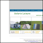 Screen shot of the Solaris Leisure (UK) Ltd website.