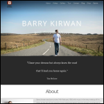 Screen shot of the Sean Barry Music Ltd website.