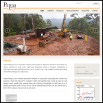 Screen shot of the Papua Mining Plc website.