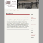 Screen shot of the Reborn Gallery Ltd website.