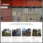 Screen shot of the Enmac Building Contractors Ltd website.